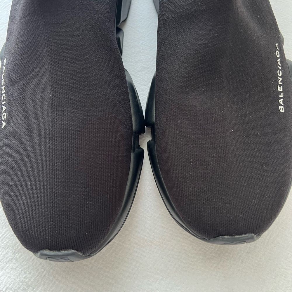 BALENCIAGA Speed Knit Sock Trainer Sneakers in Black Size 11 New - Picture 13 of 16
